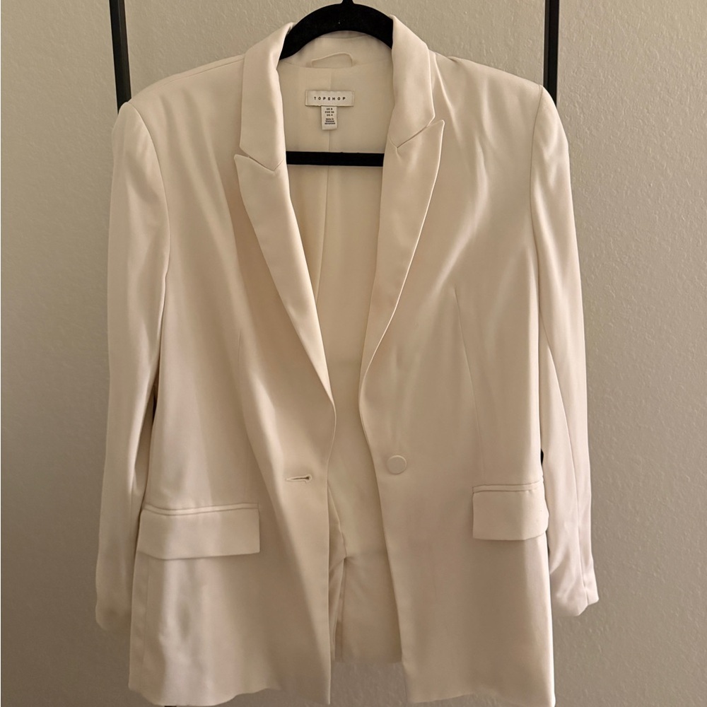 Topshop Cream Blazer